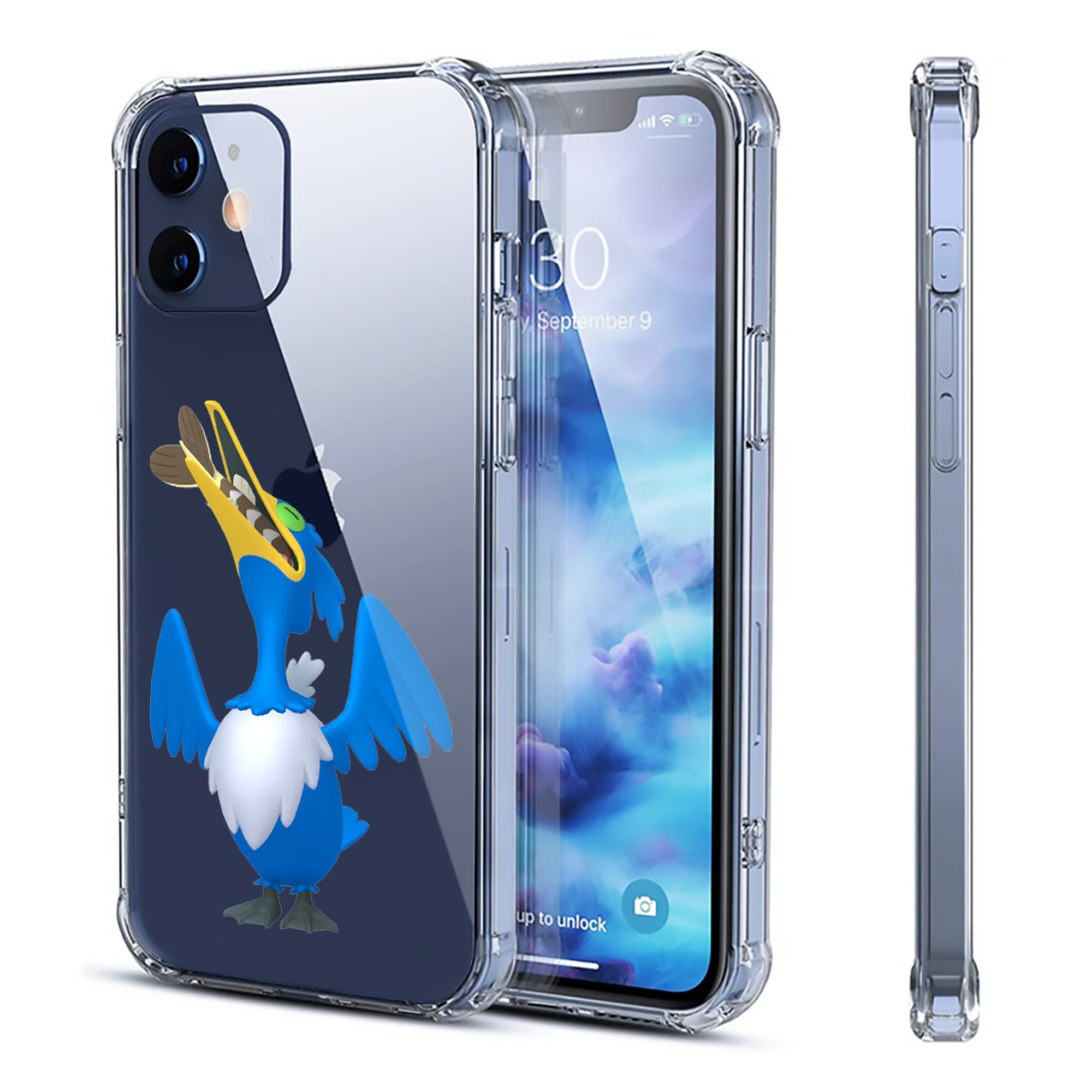 （画像用） ポケットモンスター Pokémon 【iPhone 12シリーズ対応】透明スマホケース（クリアソフトケース）